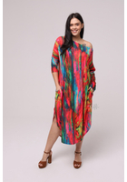 Kép 1/2 - Taffi női hosszú bunorék ruha, molett, xxl, színes
