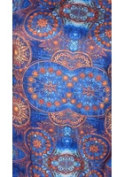 Kép 2/4 - marone, női tunika, kék mandala, A-vonalú,  lezser szabás, molett, plussize