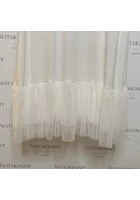 Kép 2/3 - női trikó, atléta, aláöltözet, feher tüll  alj, extra nagy méret, molett l-2xl