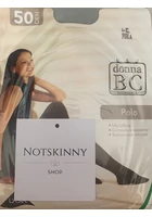 Kép 1/3 - világosszürke női harisnyanadrag, bc. donna, 50 den, lépésbetétes, xl 