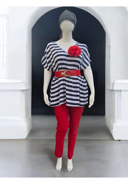 taffi vastag csíkos, lezser felső, női, molett taffi vastag csíkos, lezser felső, női, molett