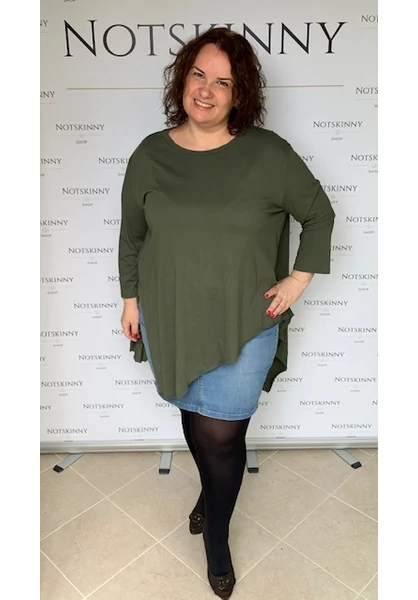 aszimmetrikus vagány női felső hossz ujj olivazöld aszimmetrikus vagány női felső hossz ujj olivazöld