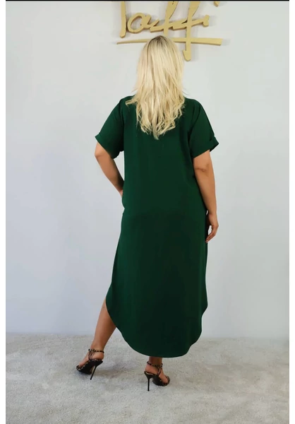 taffi női v-nyakú buborék ruha, fekete, v-nyak, molett, xxl