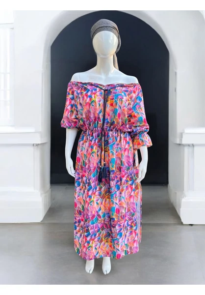 taffi  női maxi ruha, színes, zsinóros, molett, plussize, xxl