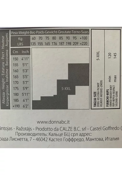donna soft akril harisnyanadrág 140 csípőig