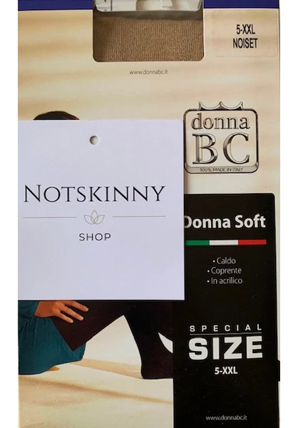 donna soft mogyoró színű vastag akril női harisnyanadrág