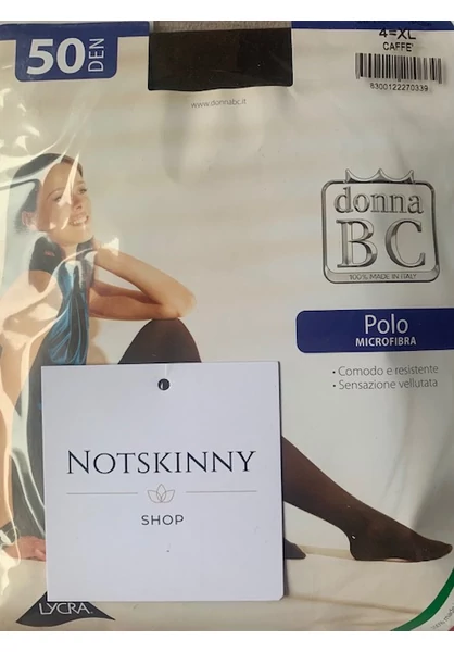 kávé női harisnyanadrag, bc. donna, 50 den, lépésbetétes, xl 