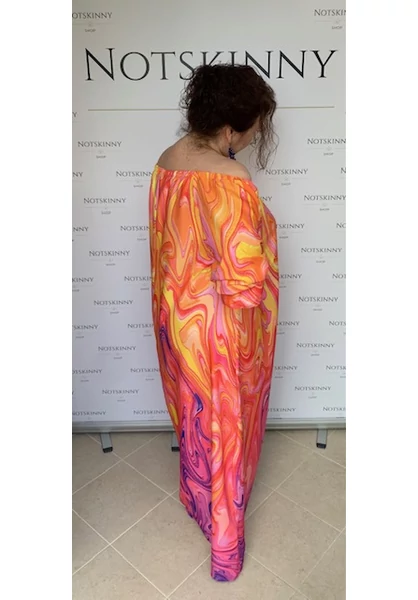 taffi,molett,plus-size,xxl,nyári,hosszúruha,lengyel,szines,narancs,hullámok